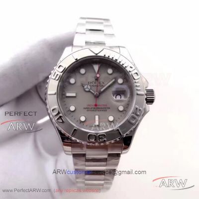 EW Factory Rolex Yacht Master 40mm 116622 Gray Dial Platinum bezel Swiss 3135 Automatic-Rolex Yachtmaster Price List